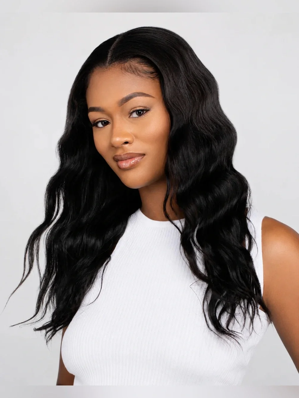 Go Sleek Follicle Fusion U-Part Wig 16” Long - Body Wave 100% Human Hair - NEW